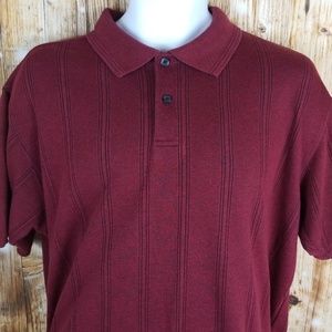 AXist short sleeve Polo men's XL red maroon shirt